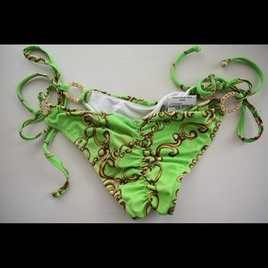 Beach Bunny Swimwear XS scrunch butt bikini bottom tie side 1 or 200